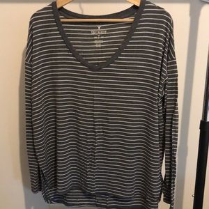 American Eagle Soft & Sexy Striped Shirt, size S